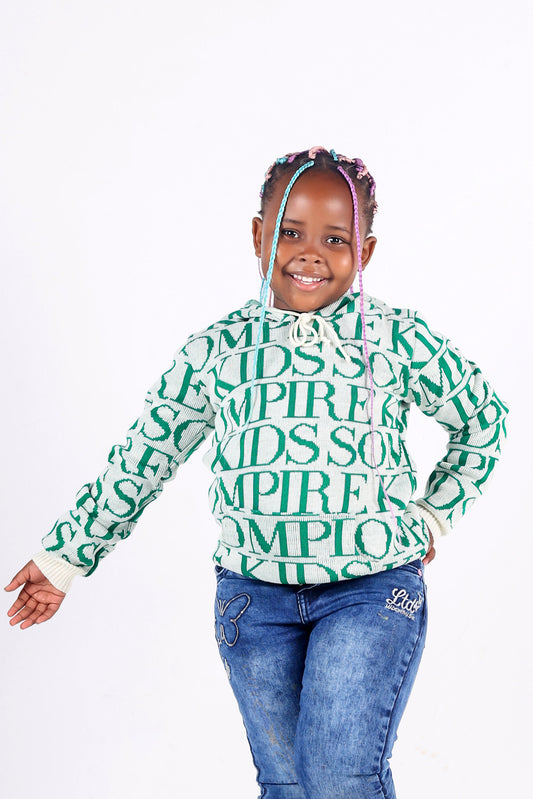 Sompire Kids Print Knit Hoodie